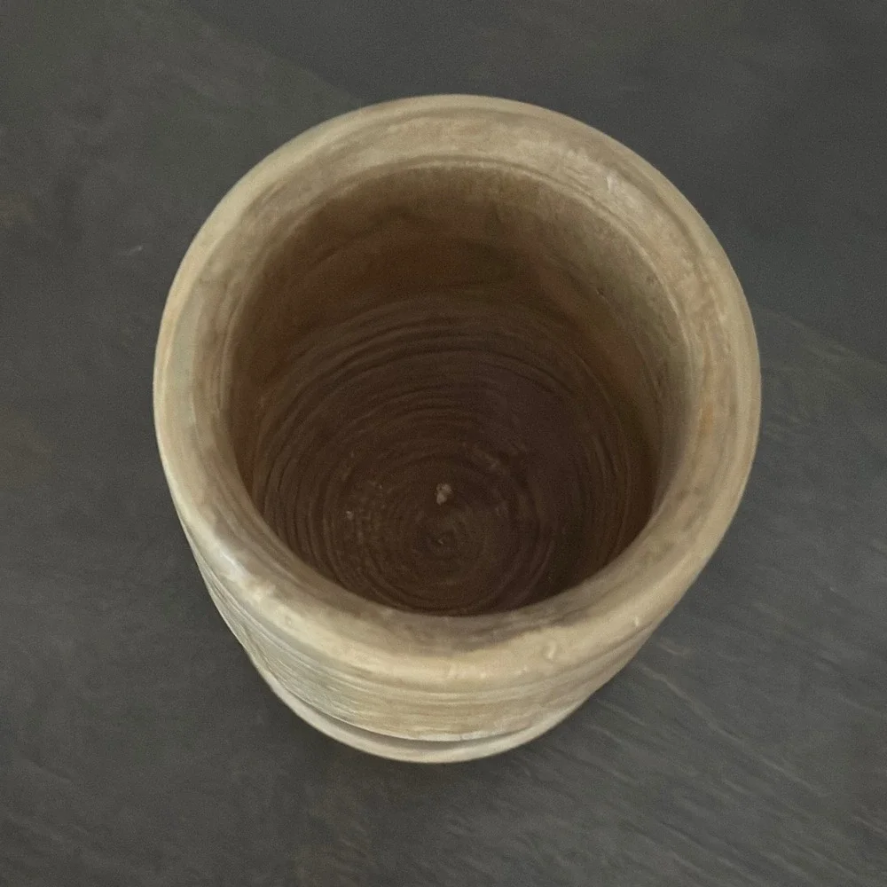 Rustic Wooden Mortar‎ Small Kitchen Spice Herb Grinder 